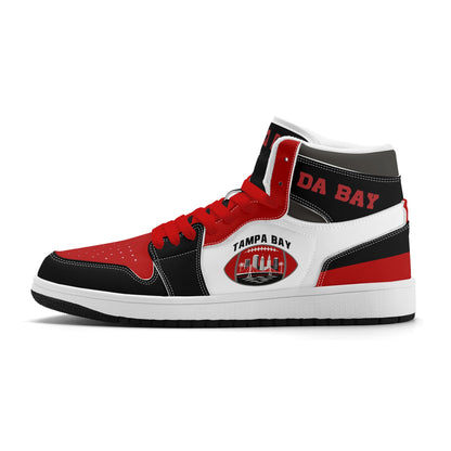Tampa Bay Football-Inspired High Top Sneakers White - Jamrock High
