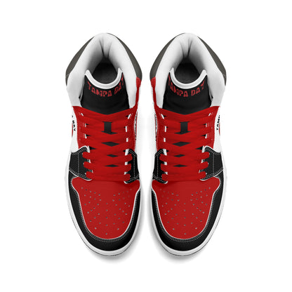 Tampa Bay Football-Inspired High Top Sneakers White - Jamrock High