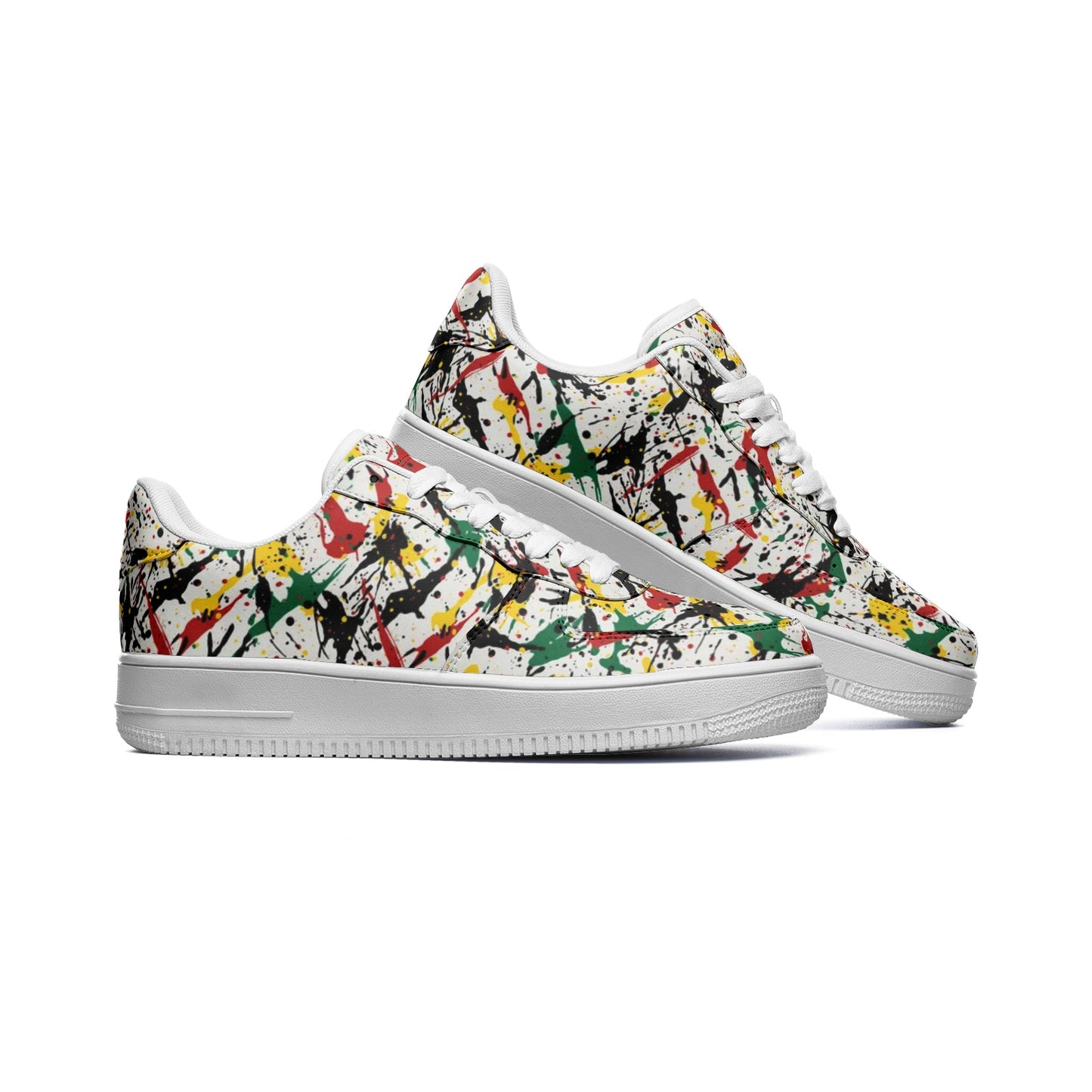 Rasta Shoes - Paint Splatter Shoes