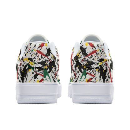 Rasta Shoes - Paint Splatter Shoes