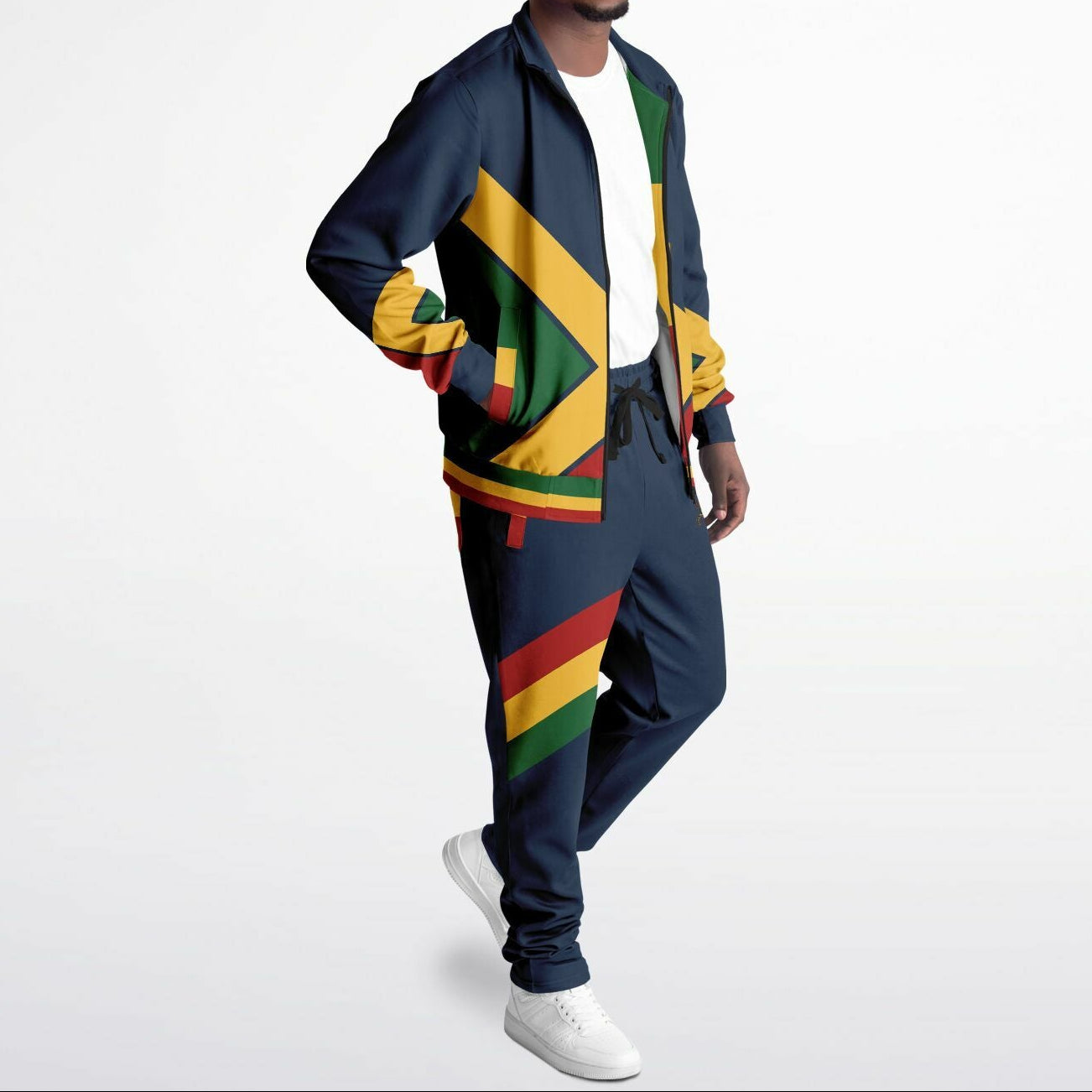 Rasta Tracksuit - Lion Of Judah Navy