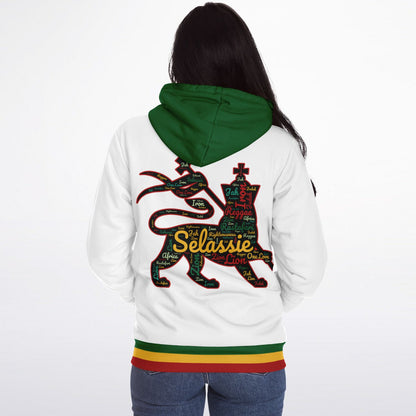 Rasta Fleece Lined Zip Up Hoodie