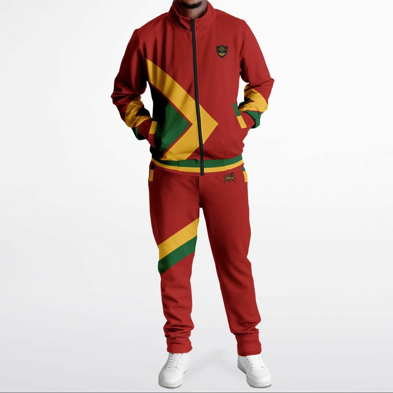 Rasta Tracksuit - Lion Of Judah Red