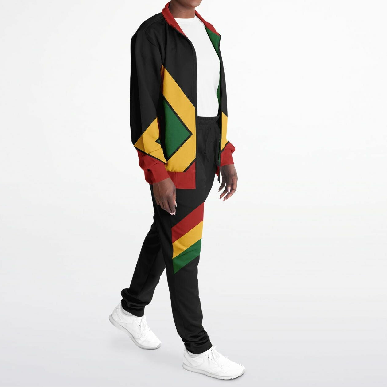 Rasta Tracksuit - Lion Of Judah Black