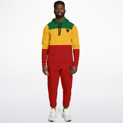 Rasta Casual Pull Over Hoodie & Jogger Set