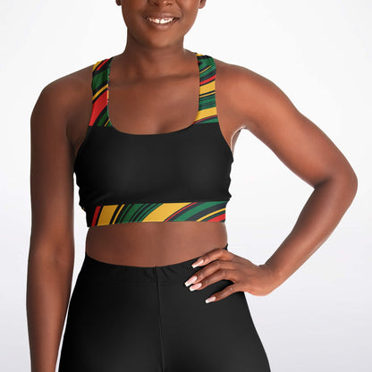 Padded Sports Bra - AOP