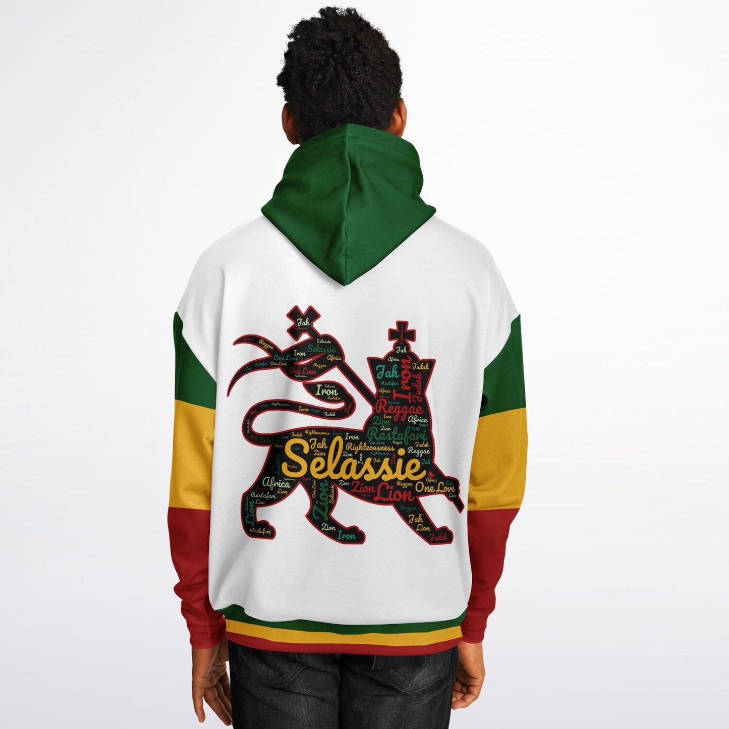 Rasta Heavyweight Pull Over Hoodie