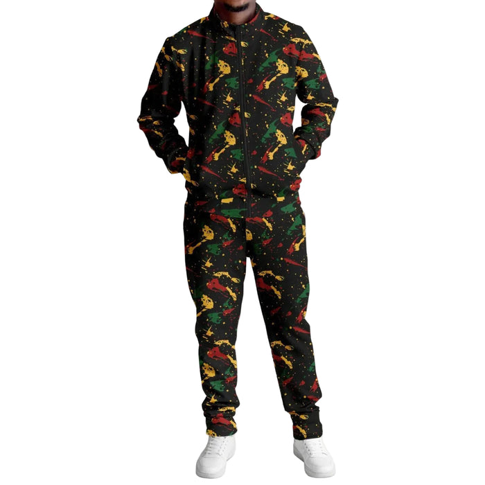 Rasta Tracksuit - Irie Stripe Black