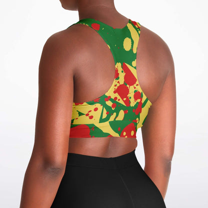 Rasta Padded Sports Bra