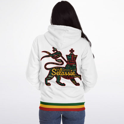 Rasta Fleece Lined Zip Up Hoodie