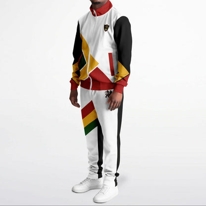 Rasta Tracksuit - Lion Of Judah White