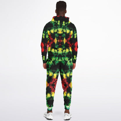 Rasta Athletic Zip Hoodie & Jogger Set