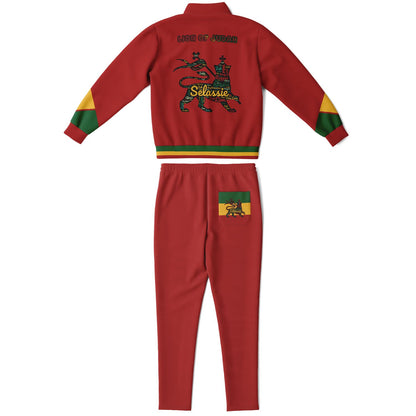 Rasta Tracksuit - Lion Of Judah Red
