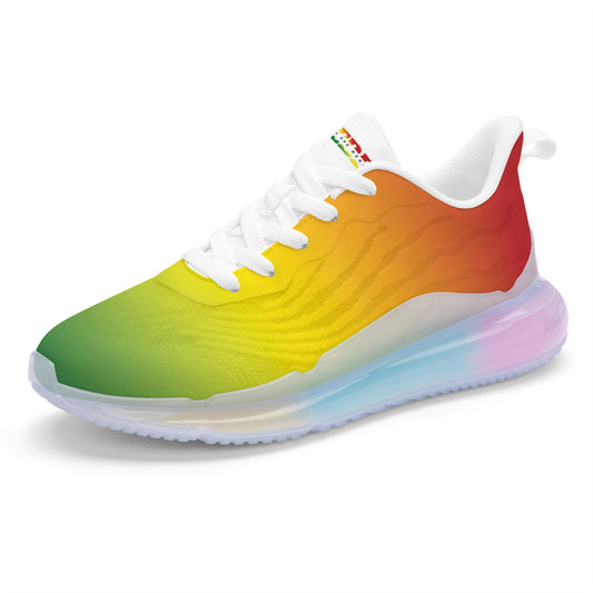 Womens Rasta Shoes, Jamaican Colors Shoes on a white background as a product image.