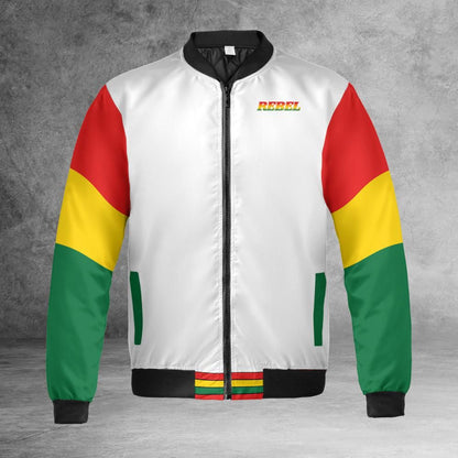 Lion Of Judah White Bomber Jacket