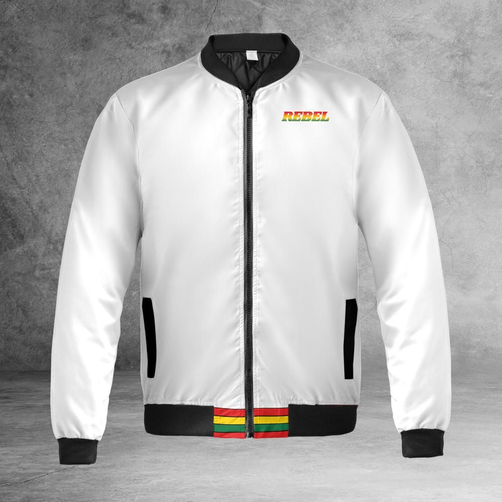 Lion Of Judah White Bomber Jacket