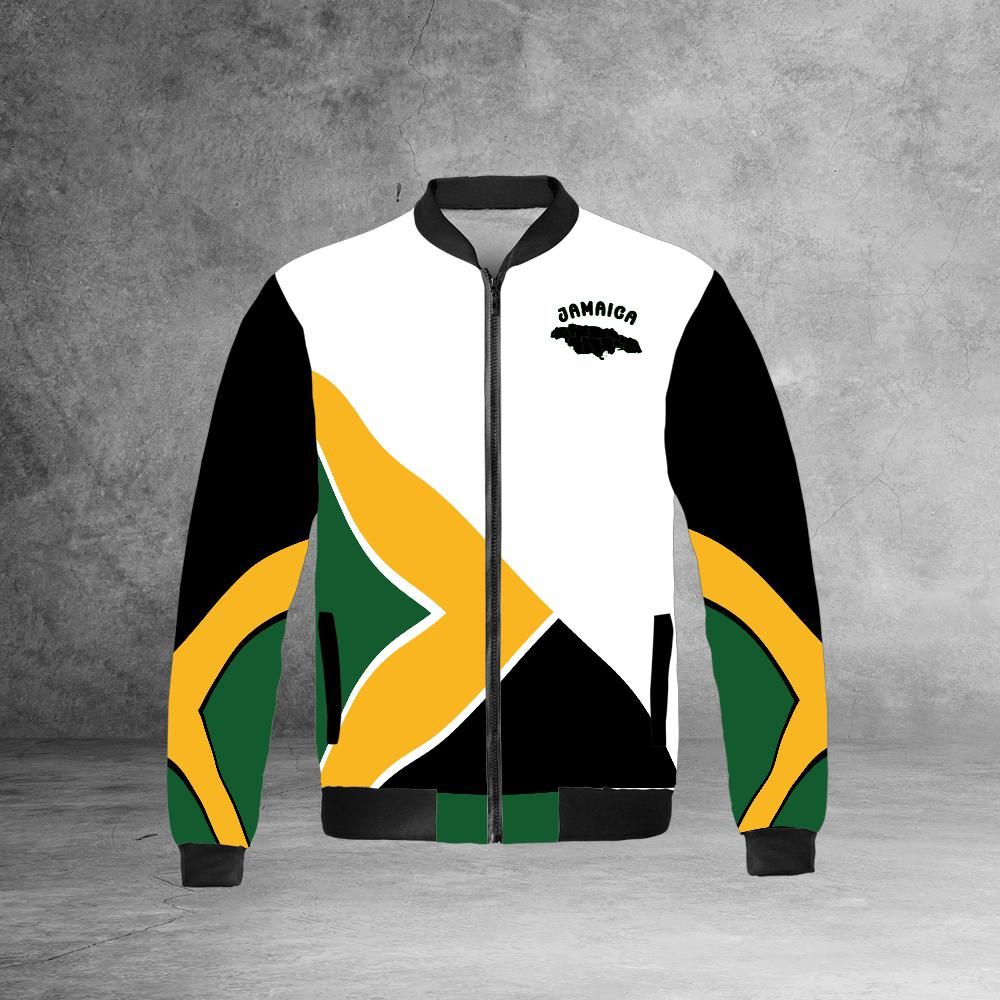 Jamaica Fleece Bomber Jacket White