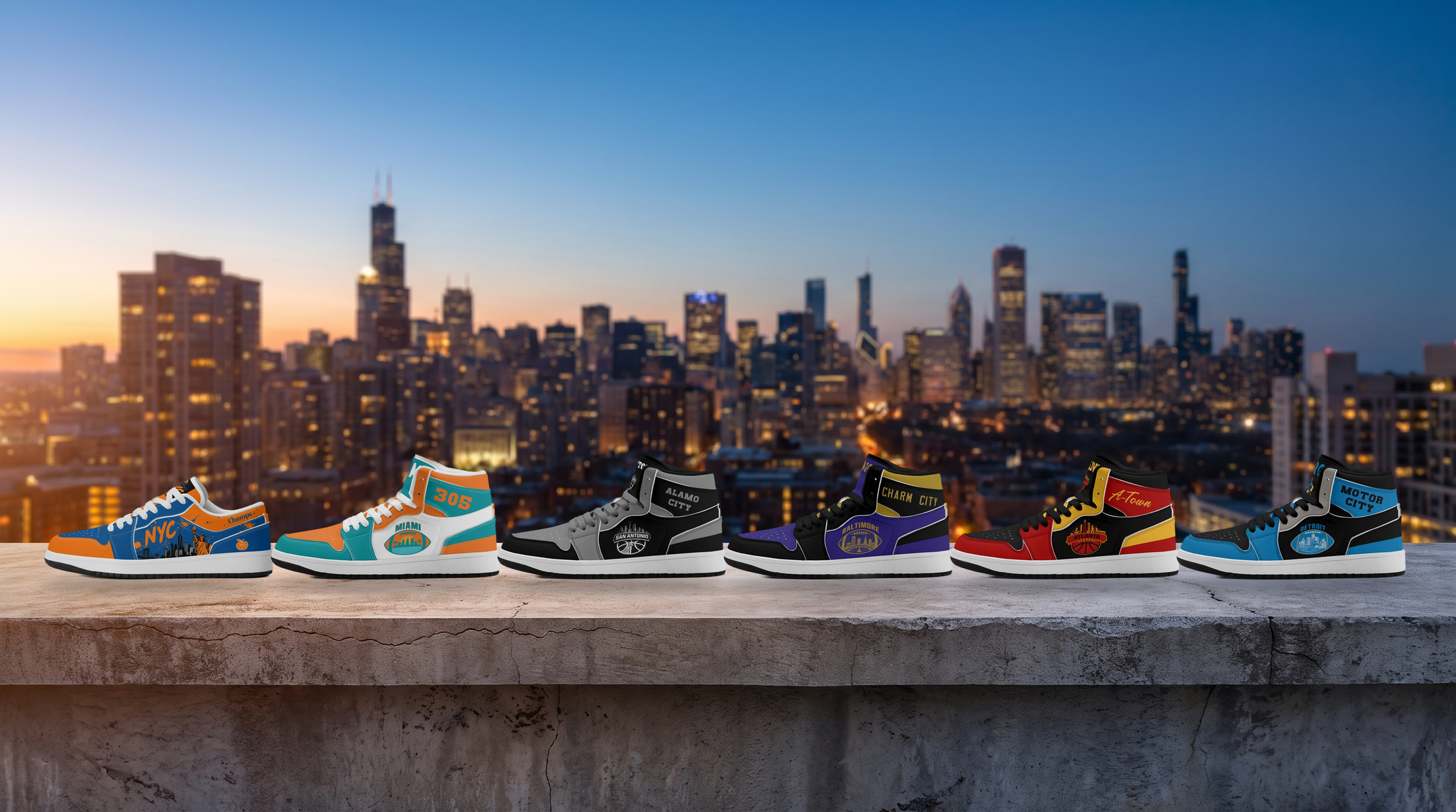 City Themed Sneakers