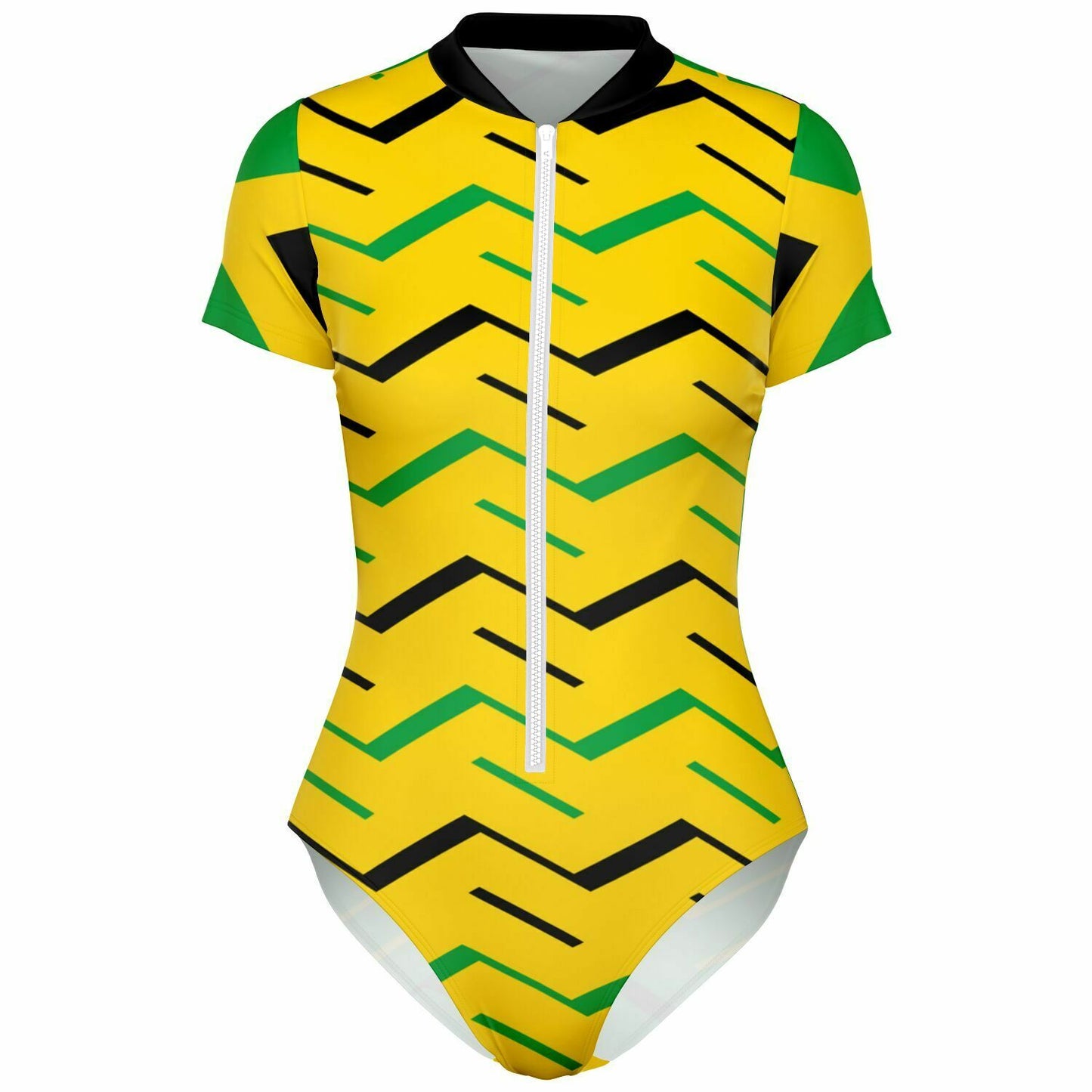 Jamaican Flag Bodysuit Short Sleeve