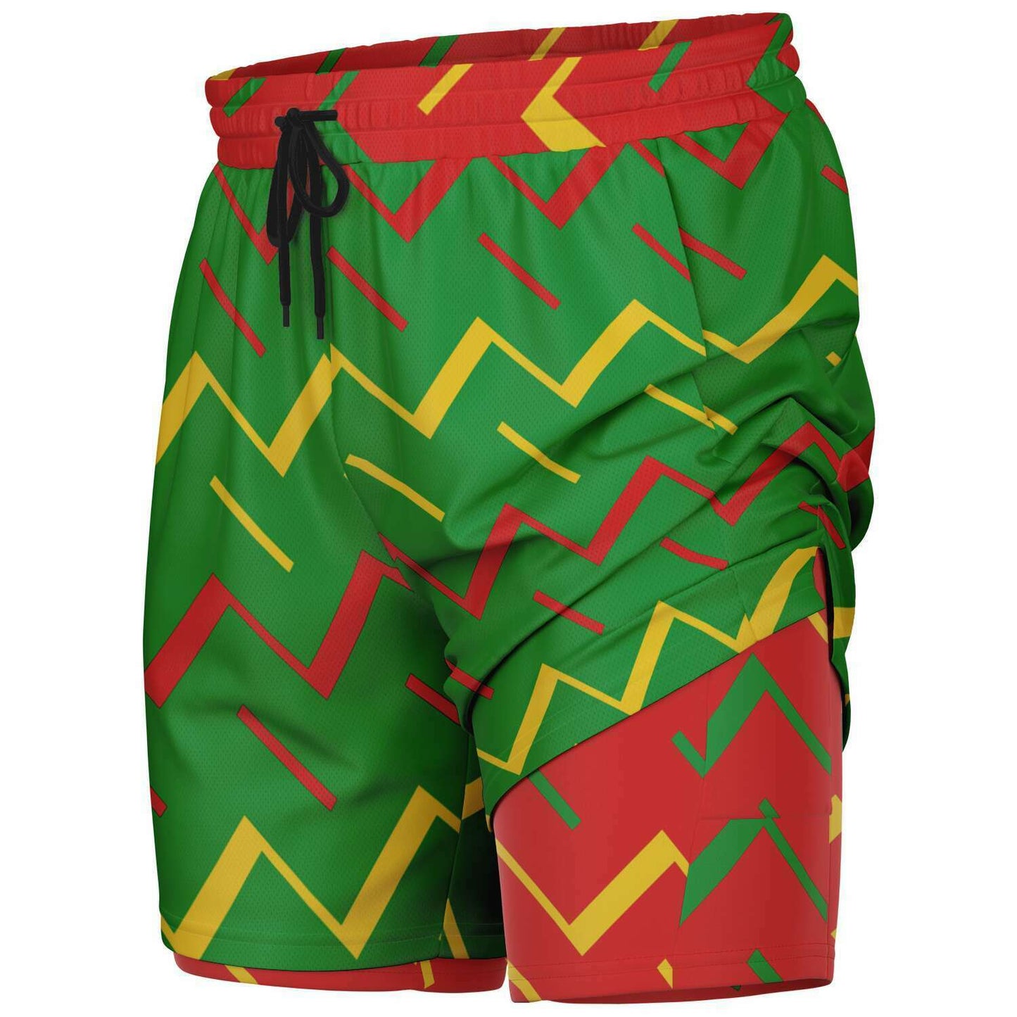 Jamaica Athletic 2-in-1 Compression Shorts