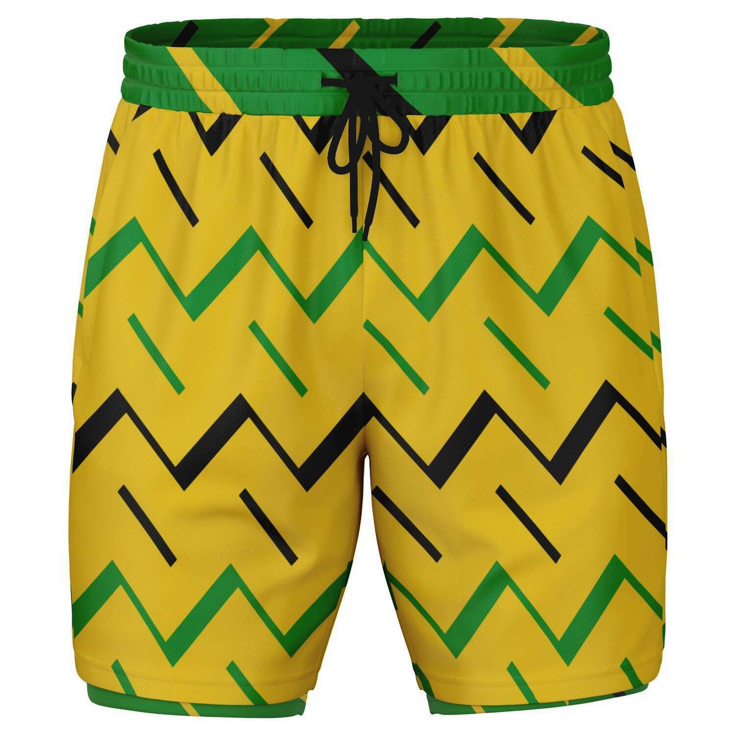 Jamaica Athletic 2-in-1 Compression Shorts