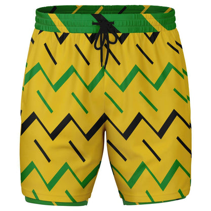 Jamaica Athletic 2-in-1 Compression Shorts