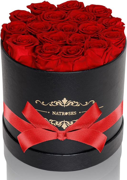 "Everlasting Affection" Handcrafted Preserved Roses in Elegant Box 
