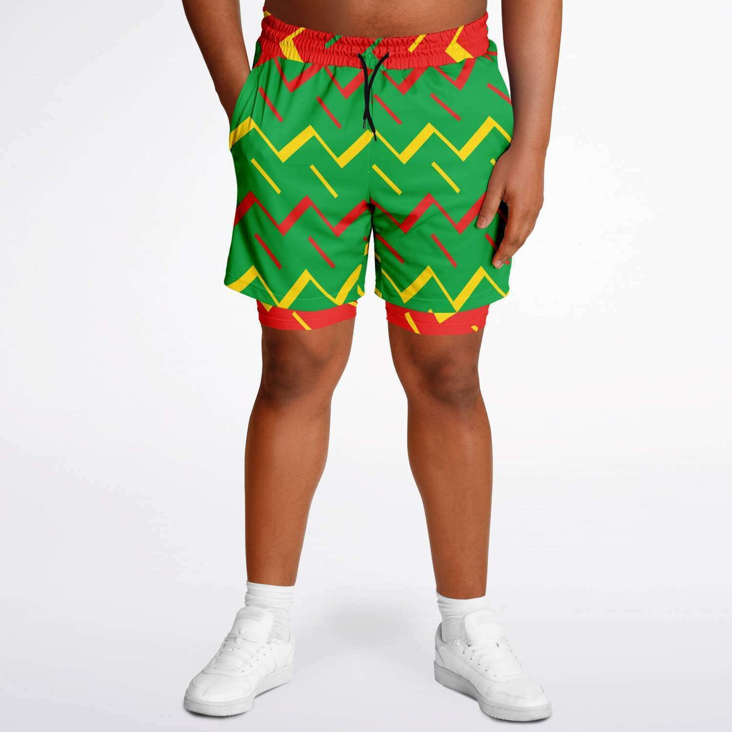 Jamaica Athletic 2-in-1 Compression Shorts