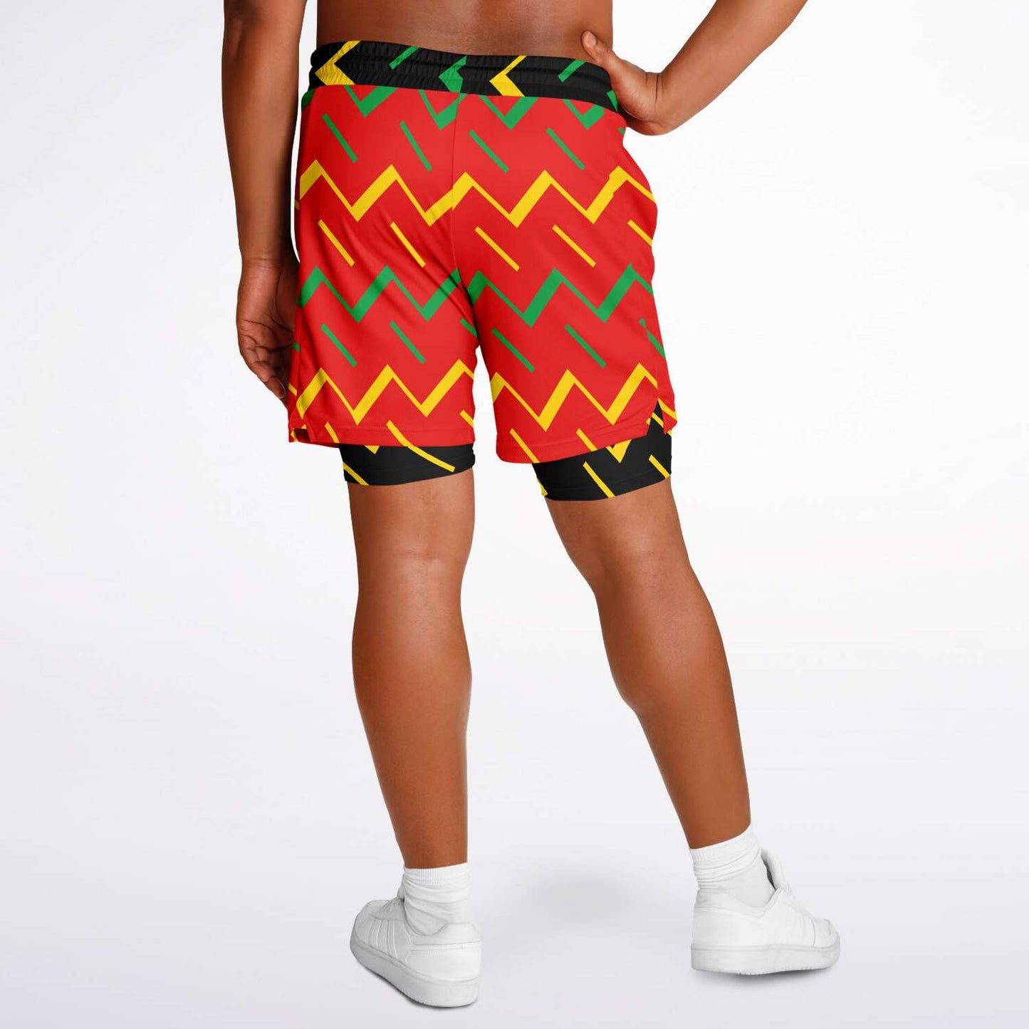 Jamaica Athletic 2-in-1 Compression Shorts