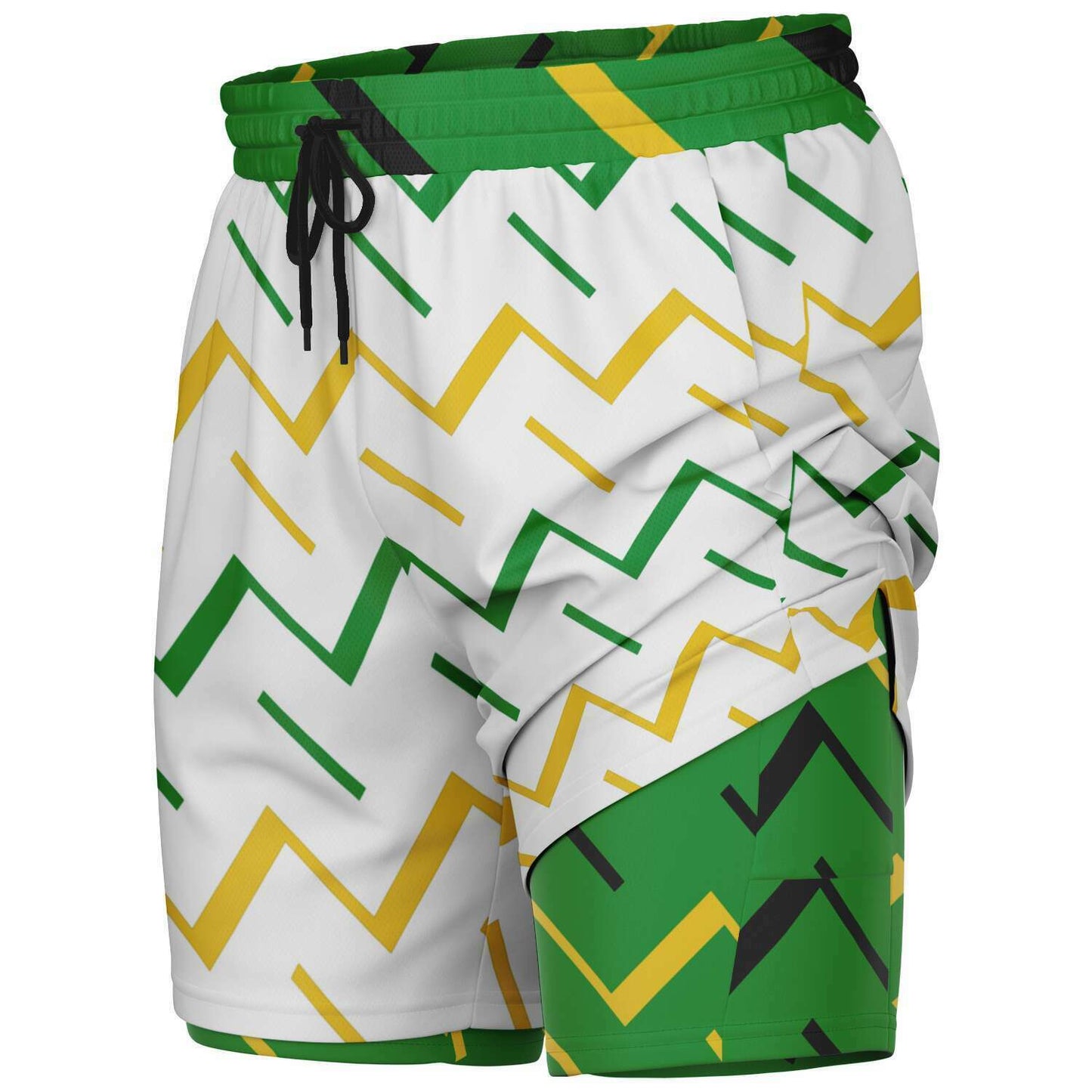 Jamaica Athletic 2-in-1 Compression Shorts