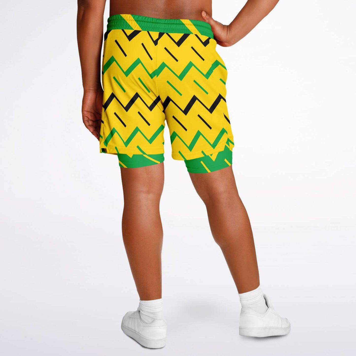 Jamaica Athletic 2-in-1 Compression Shorts