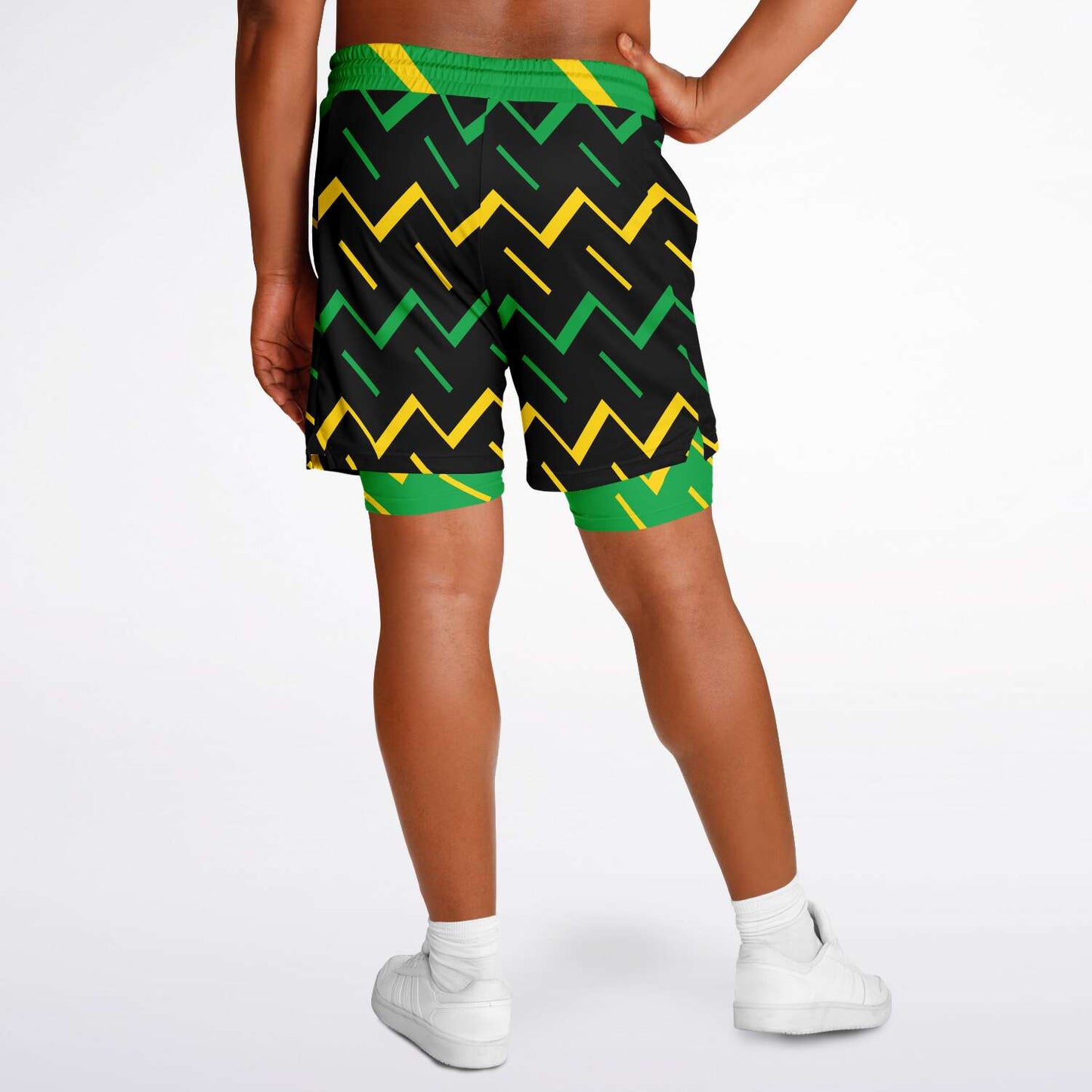 Jamaica Athletic 2-in-1 Compression Shorts