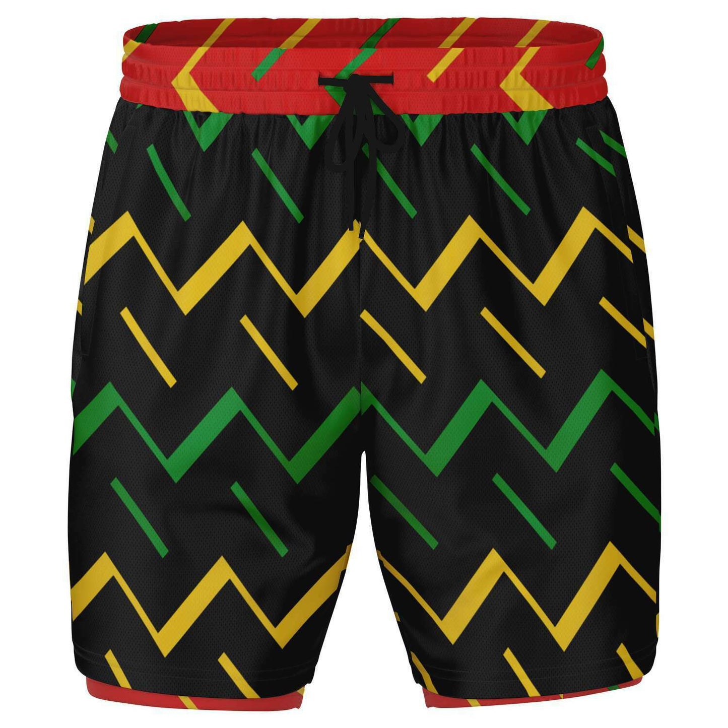 Jamaica Athletic 2-in-1 Compression Shorts