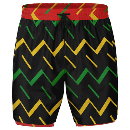Jamaica Athletic 2-in-1 Compression Shorts