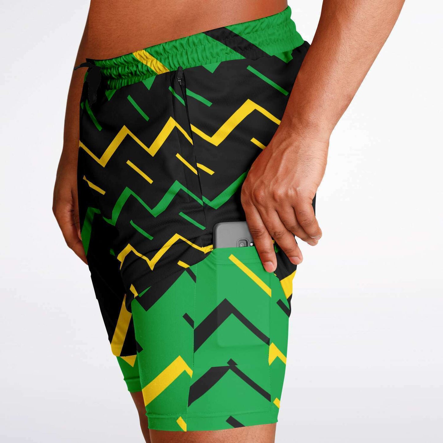 Jamaica Athletic 2-in-1 Compression Shorts
