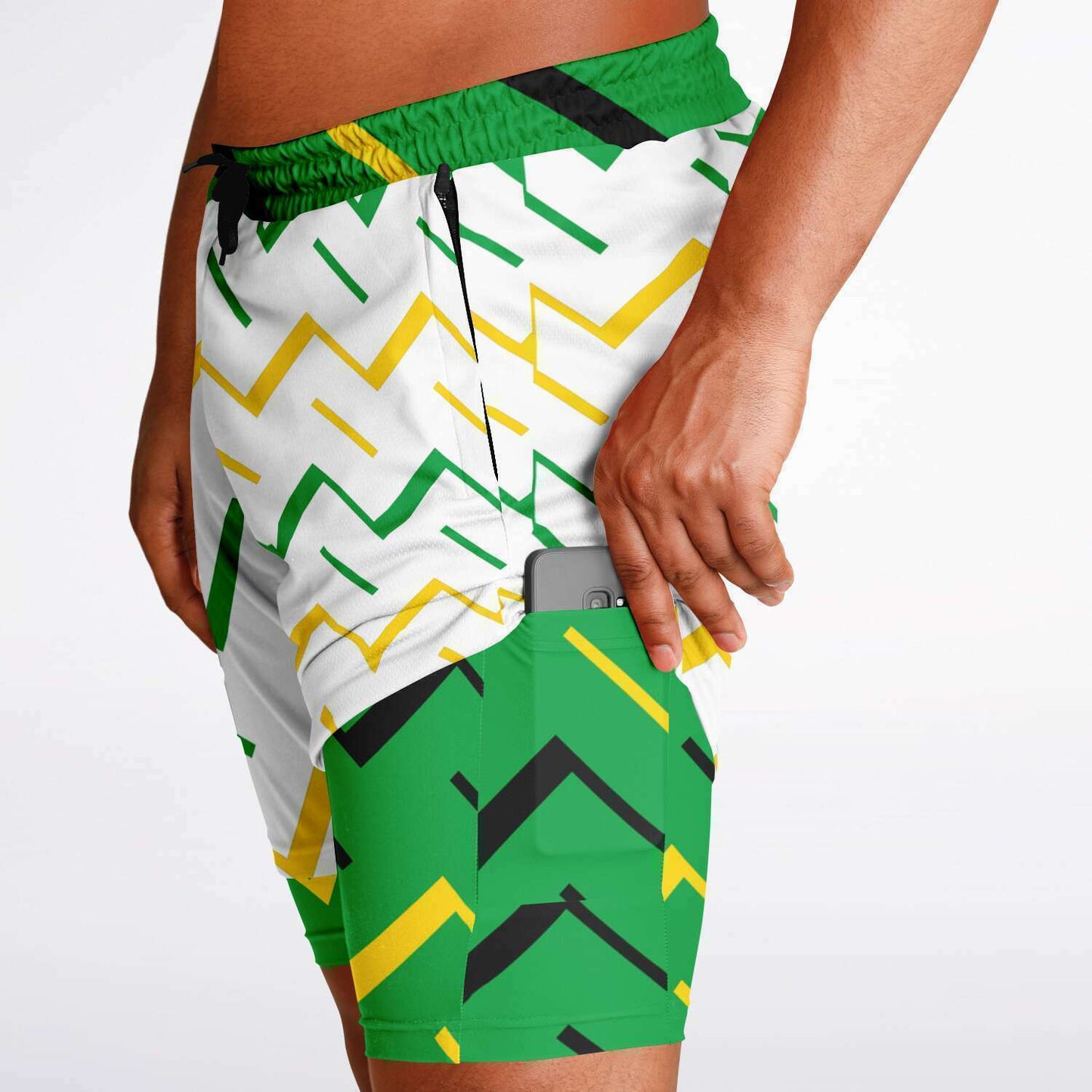 Jamaica Athletic 2-in-1 Compression Shorts