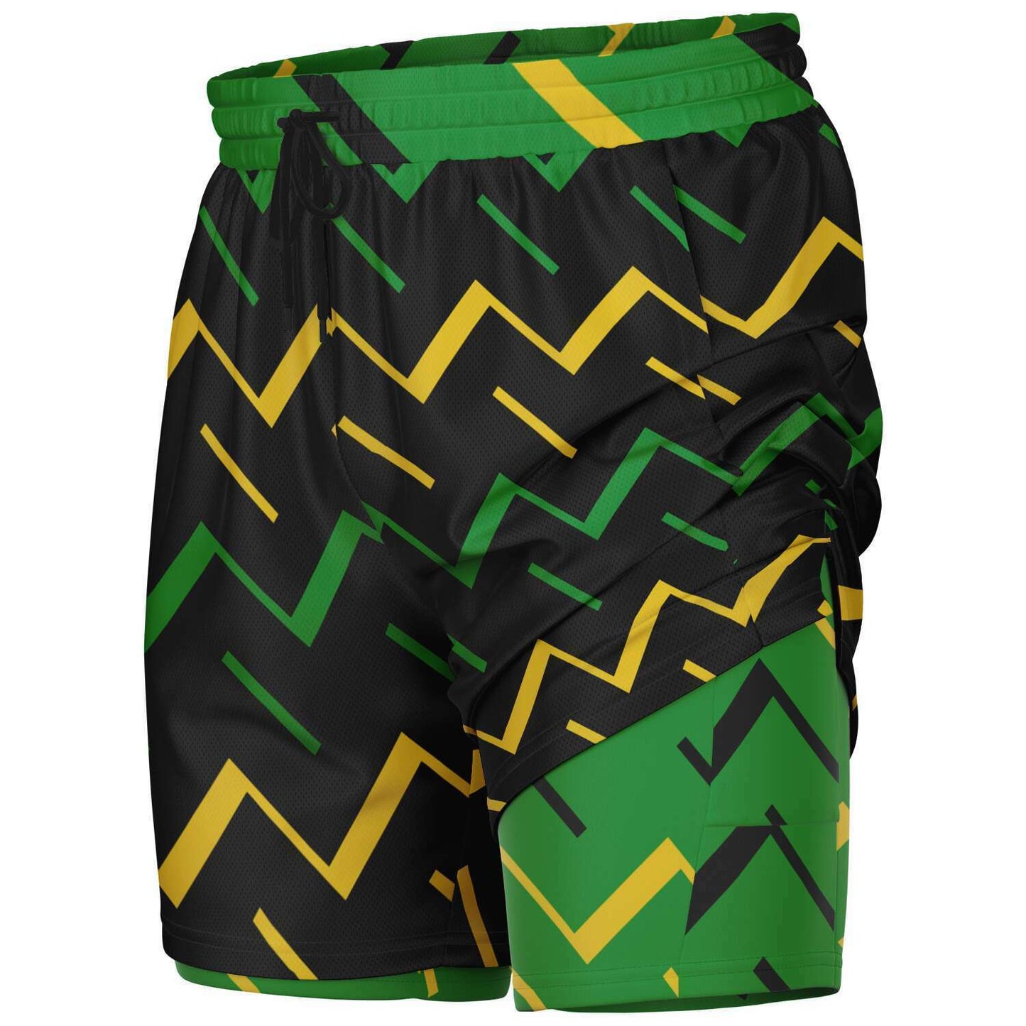 Jamaica Athletic 2-in-1 Compression Shorts