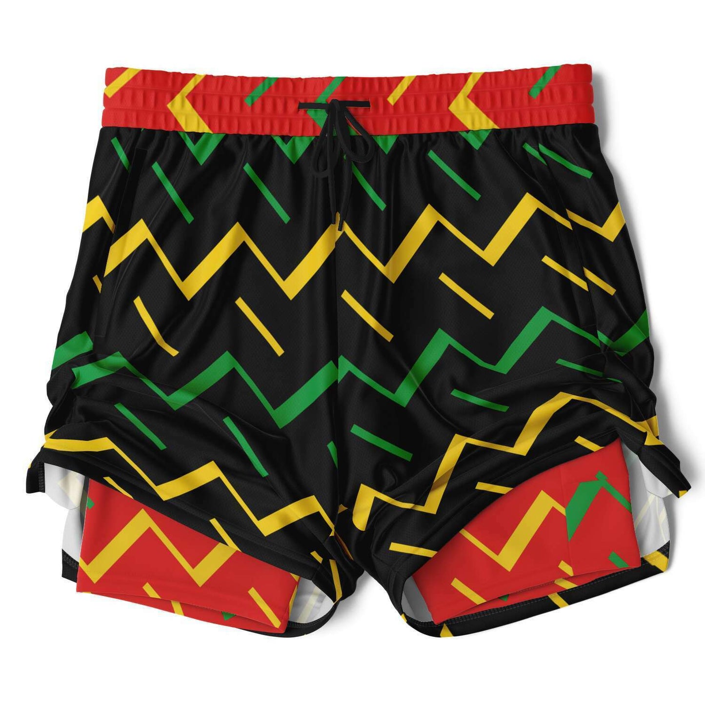 Jamaica Athletic 2-in-1 Compression Shorts