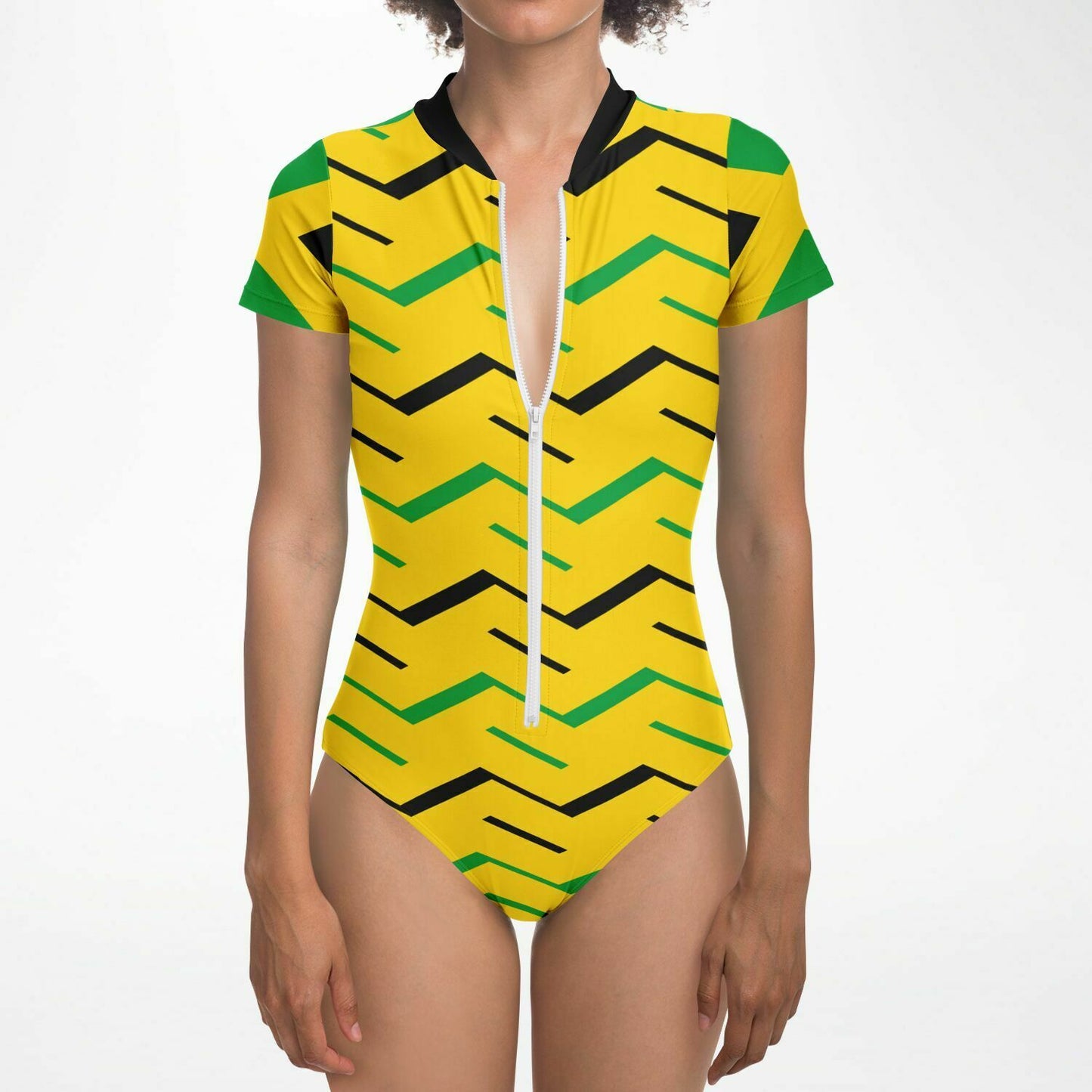 Jamaican Flag Bodysuit Short Sleeve