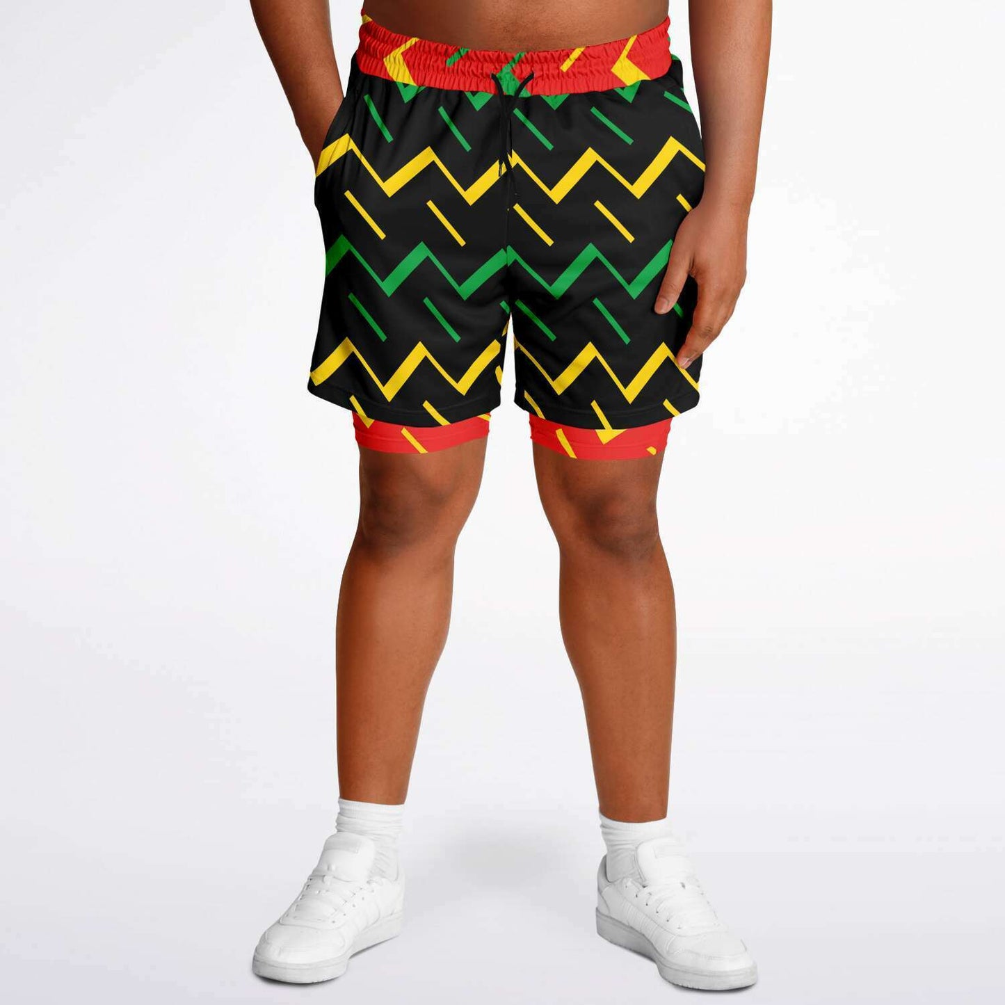 Jamaica Athletic 2-in-1 Compression Shorts