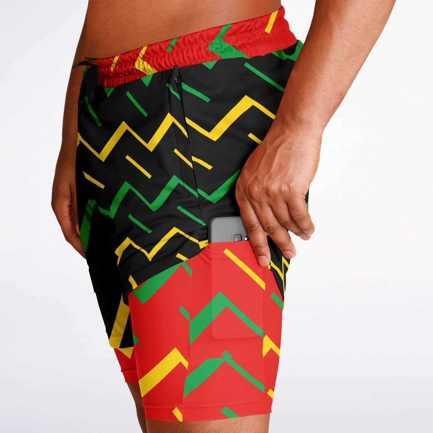 Jamaica Athletic 2-in-1 Compression Shorts