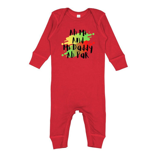 Jamaica Baby Infant Onesie - Ah Mi and Mi Daddy Ah Par