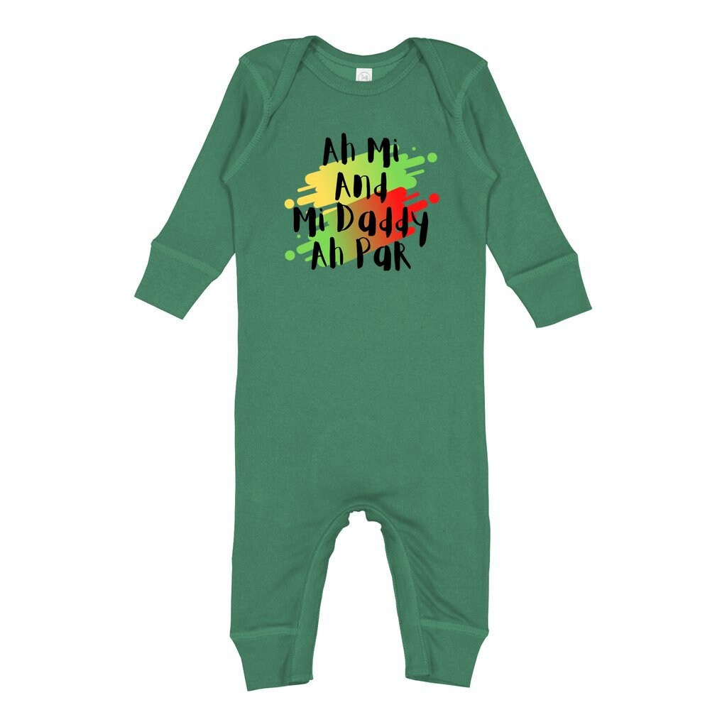 Jamaica Baby Infant Onesie - Ah Mi and Mi Daddy Ah Par