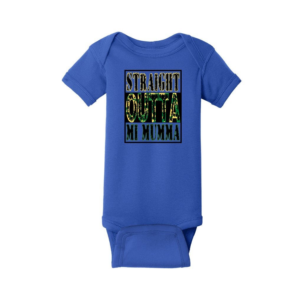 Jamaica Baby Infant Rib Bodysuit | Jamaican Saying Onesie | Straight Outta Mi Mumma | Baby Clothing | Baby Shower Gift