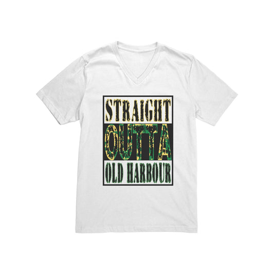 Jamaica Shirt - "Straight Outta Old Harbour" V-Neck Tee OR Personalize with your own Parish