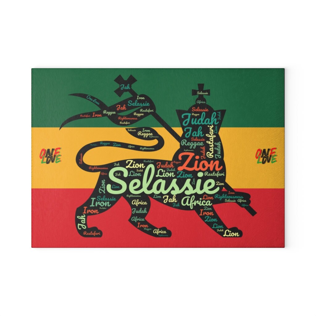 Rastafarian Glass Cutting & Charcuterie Board