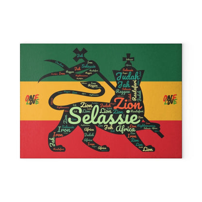 Rastafarian Glass Cutting & Charcuterie Board