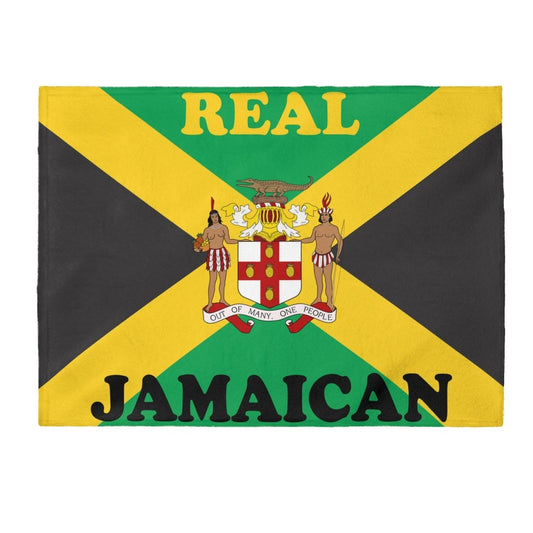 Jamaica Flag Fleece Blanket