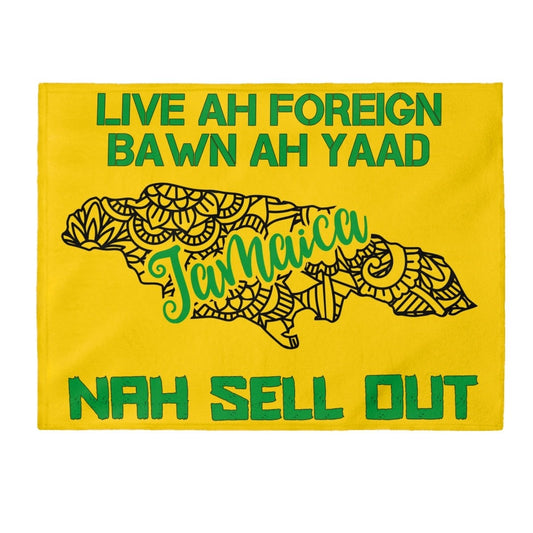 Jamaica Flag Fleece Blanket - Nah Sell Out