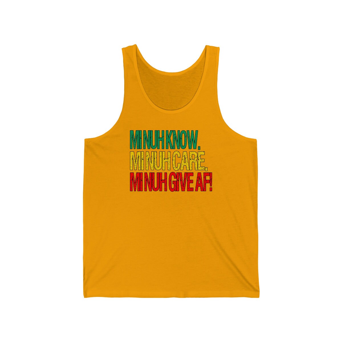 Rasta Colored Jamaican Tshirt | I Dont Know, I Dont Care, I Dont Give AF! Tee